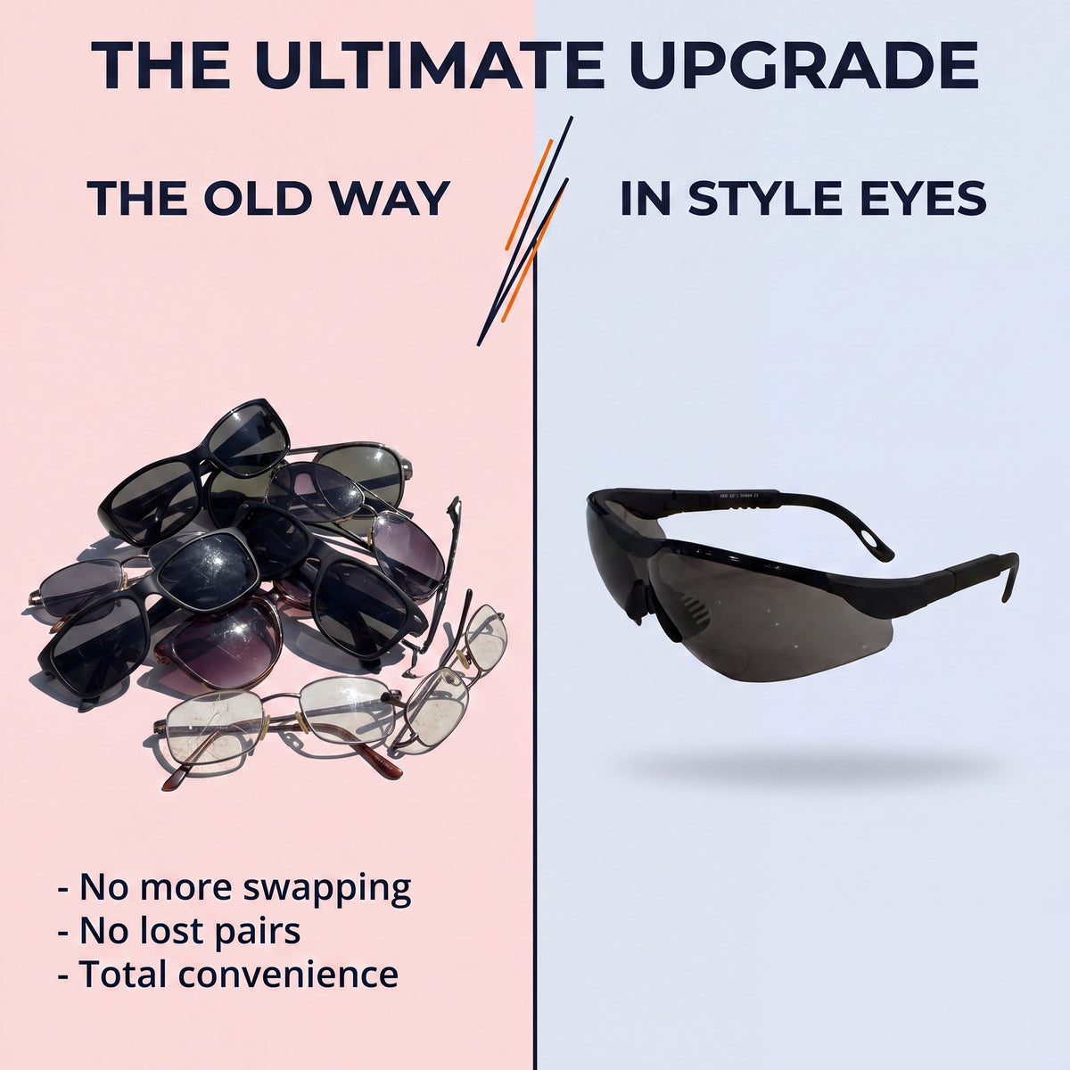 ProSight ANSI Z87.1 Bifocal Sunglasses – UV400 Wrap-Around Sport Readers (1.0-3.0)