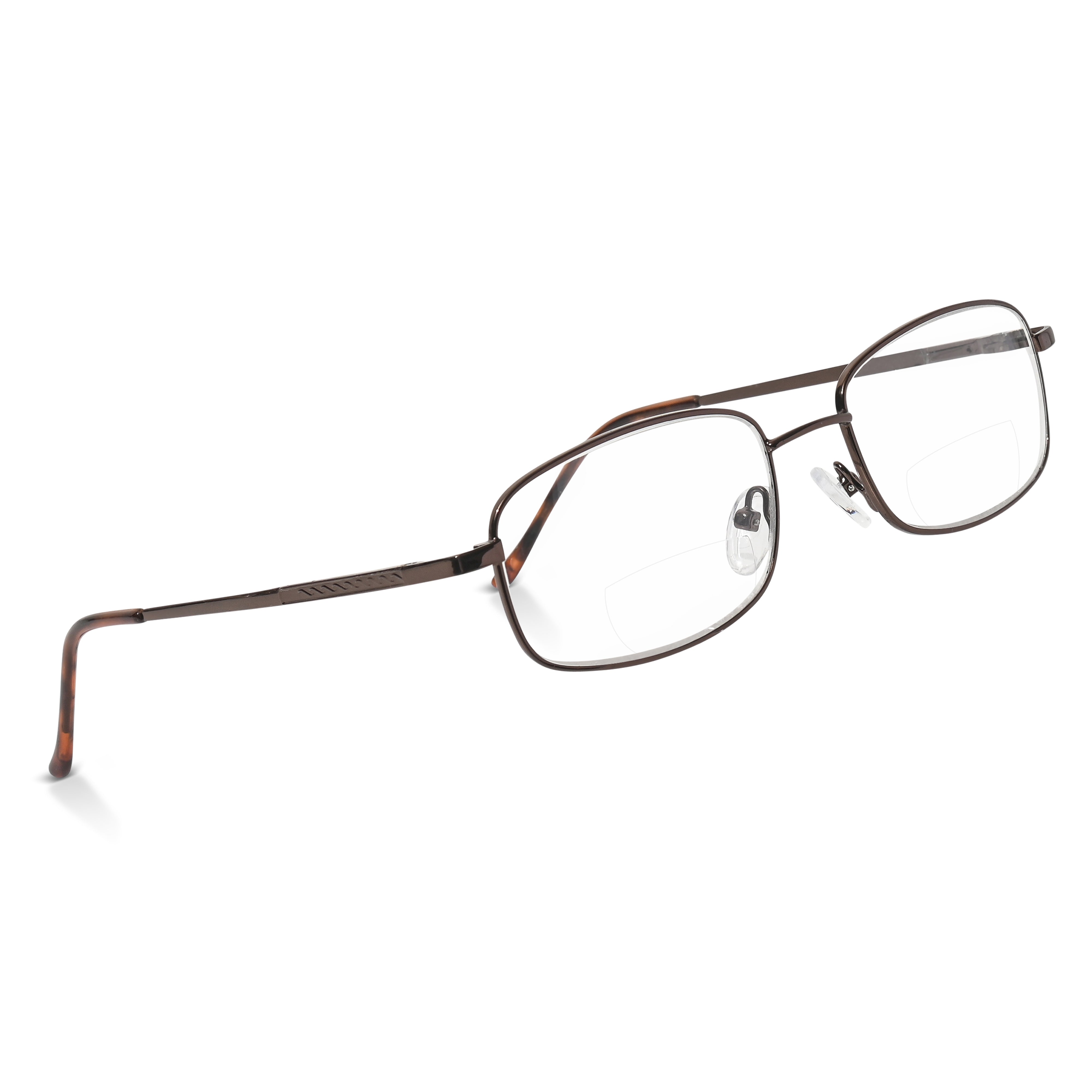 Enda Middle Bifocal Reading Glasses: Handcrafted Italian Designed Metal Frames for All-Day Wear