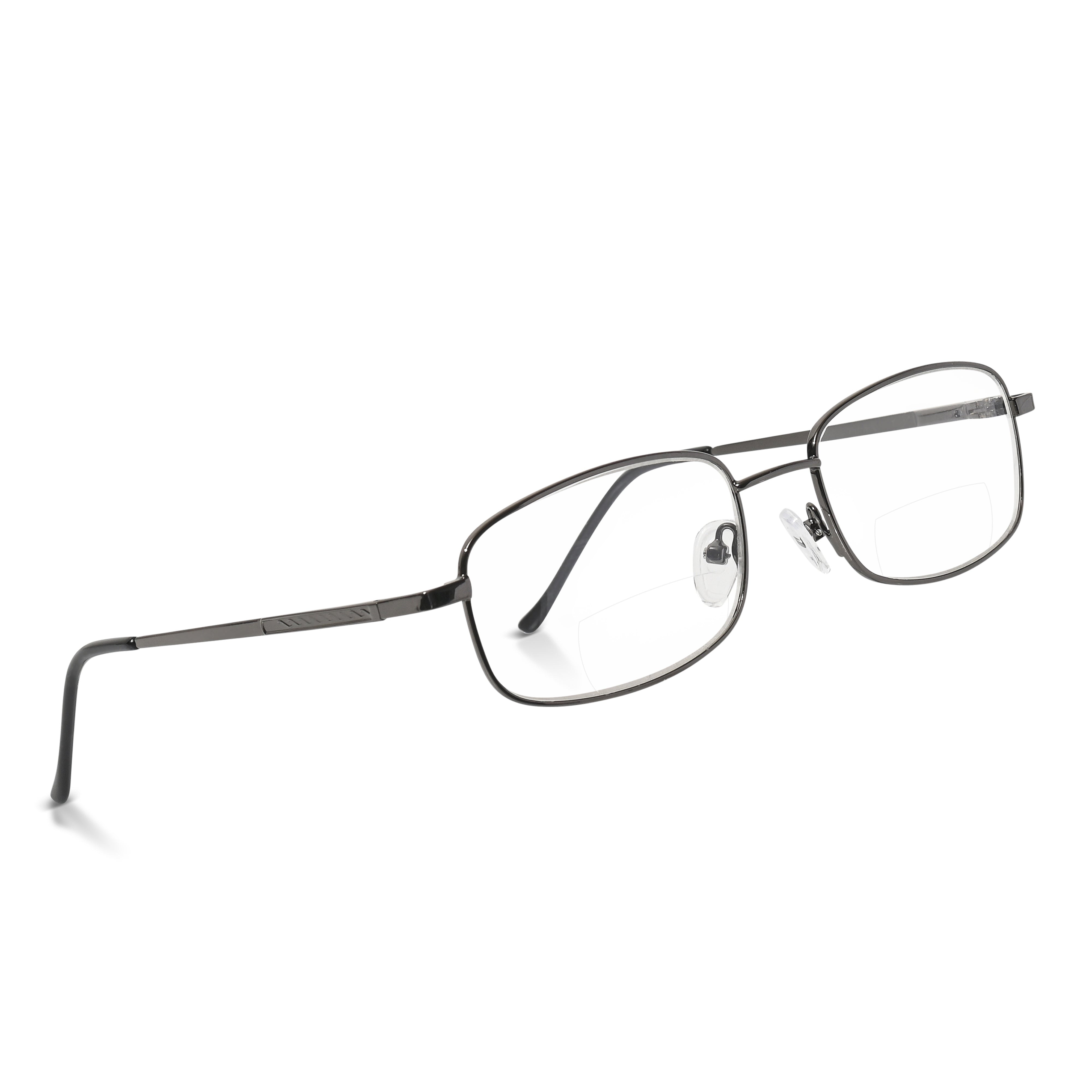 Enda Middle Bifocal Reading Glasses: Handcrafted Italian Designed Metal Frames for All-Day Wear