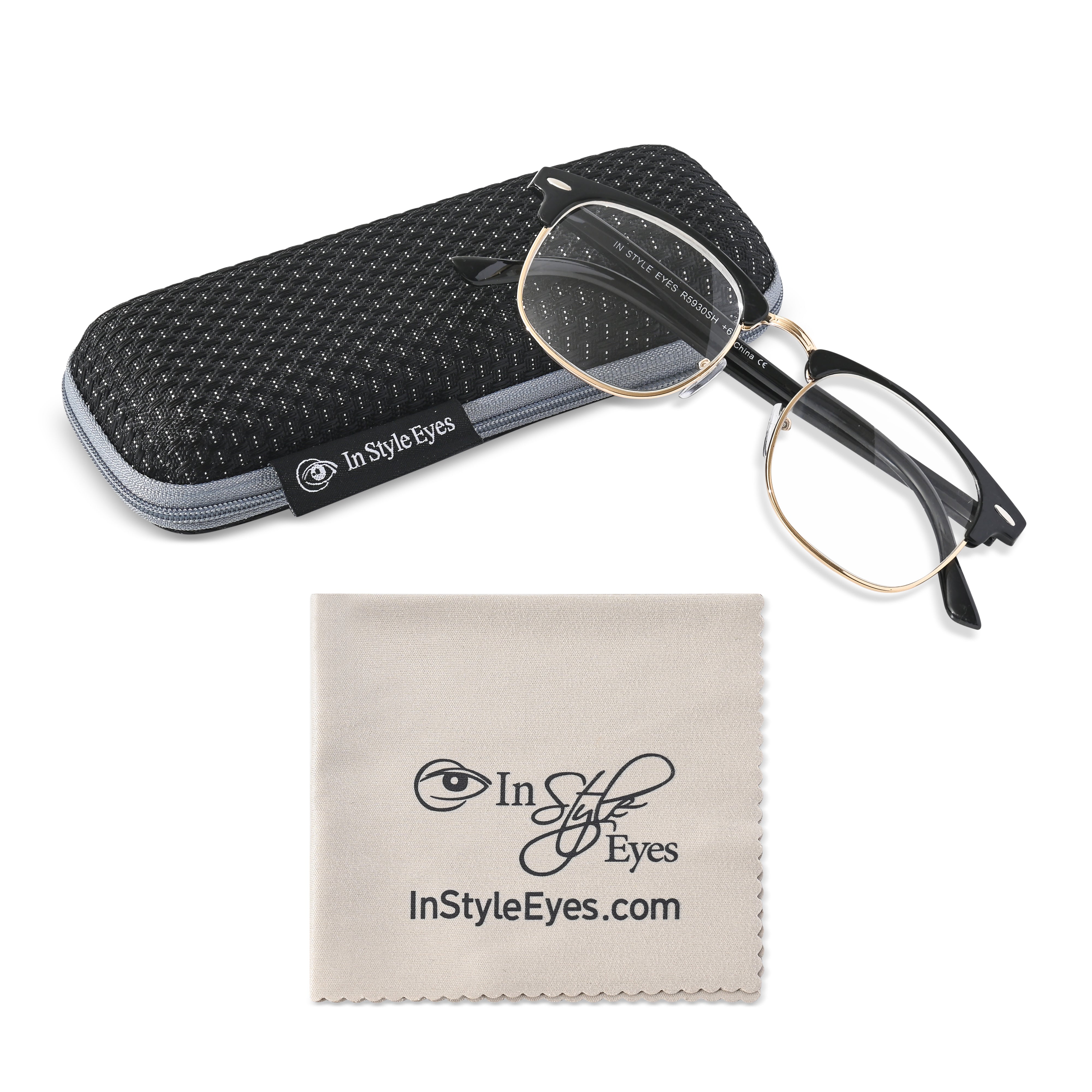 Sellecks High Power Reading Glasses – Retro Browline Readers for AMD and Glaucoma +6.5 & +7.0