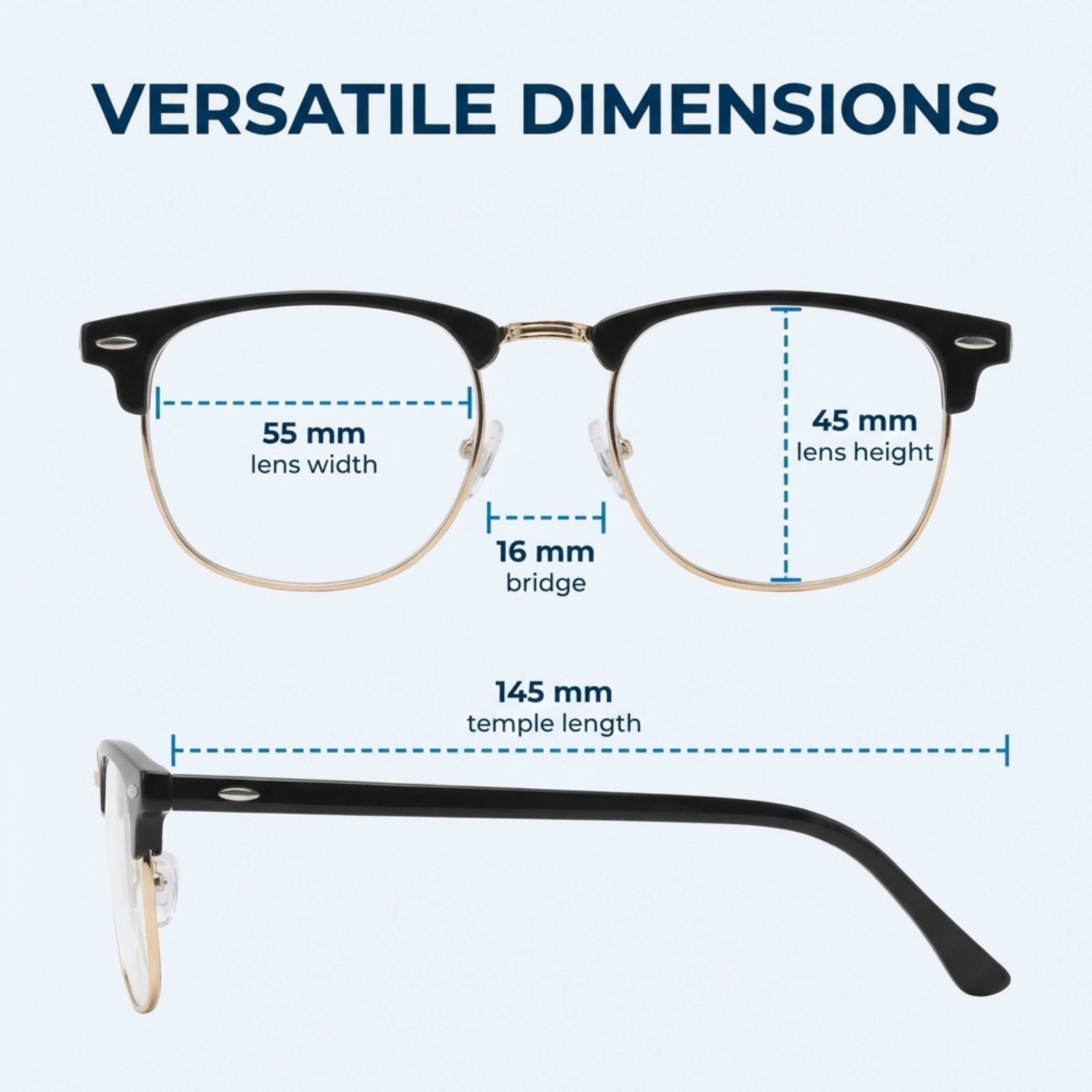 Sellecks High Power Reading Glasses – Retro Browline Readers for AMD and Glaucoma +6.5 & +7.0