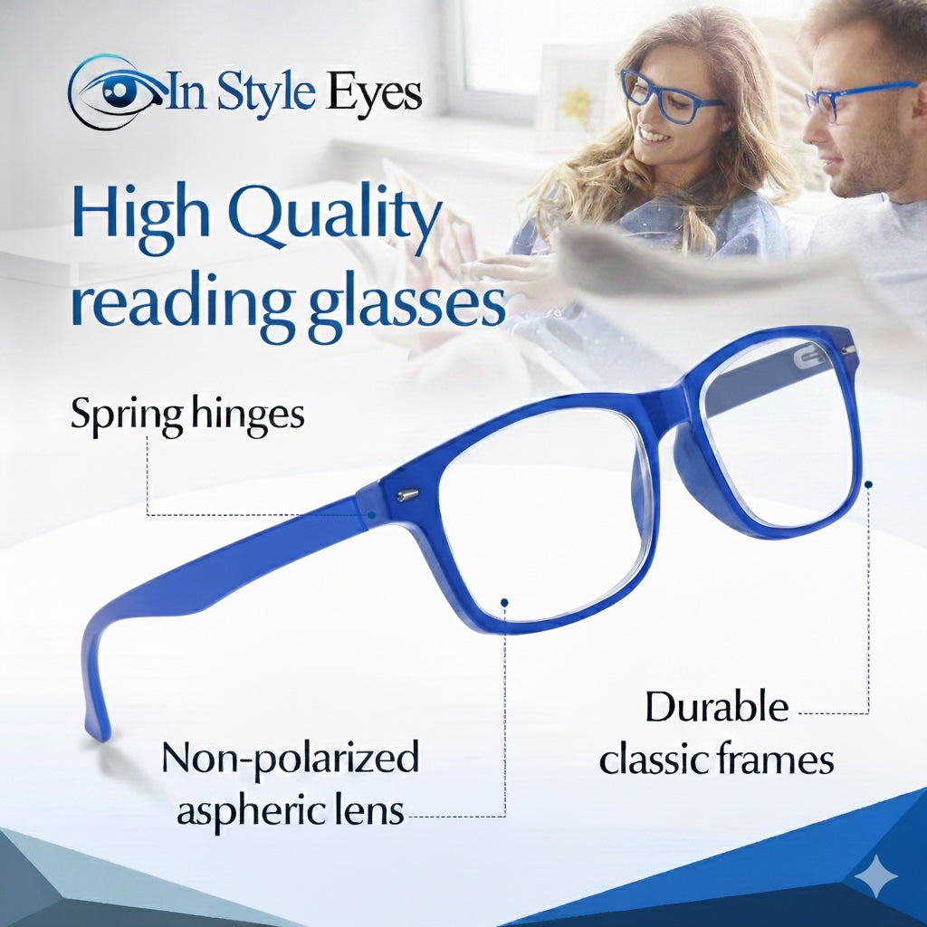 Seymore Retro Bifocal Reading Glasses – Classic Wayfarer Style Readers for Women & Men