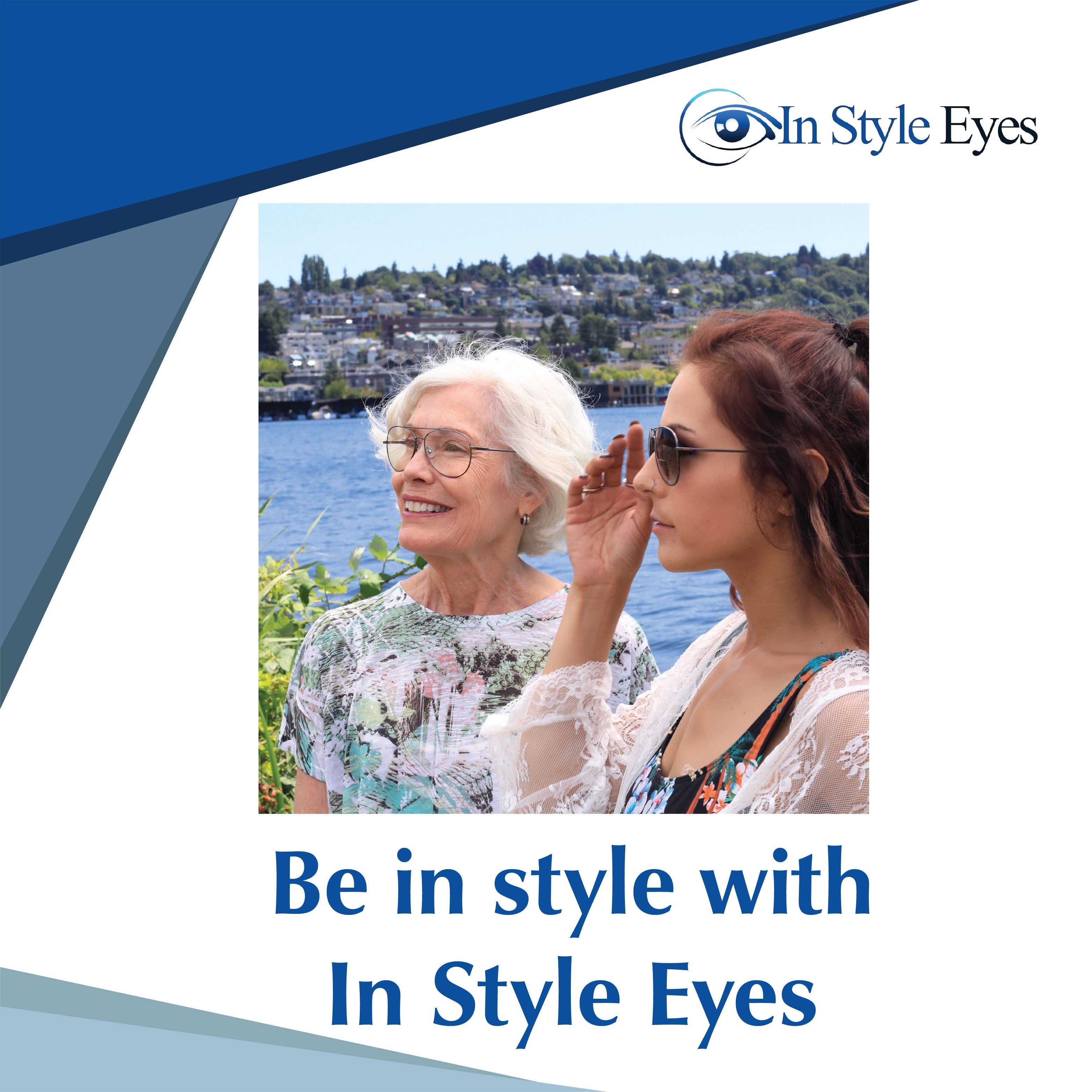 CMoore Progressive Reading Glasses - No-Line Multi-Focus Aviator Readers