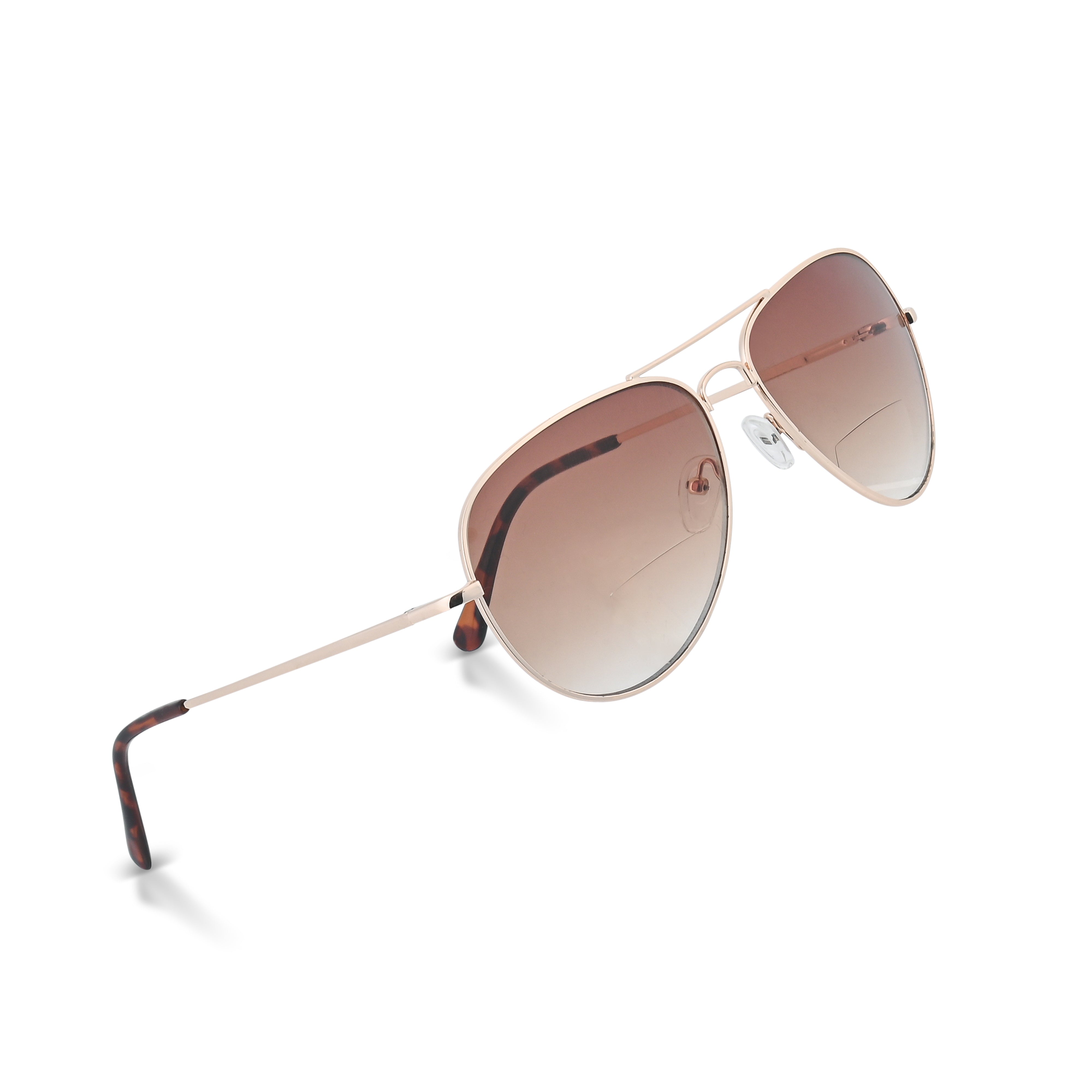 CMoore Classic Aviator Bifocal Sunglasses – Gradient UV400 Lenses & Lightweight Spring-Hinge Frame