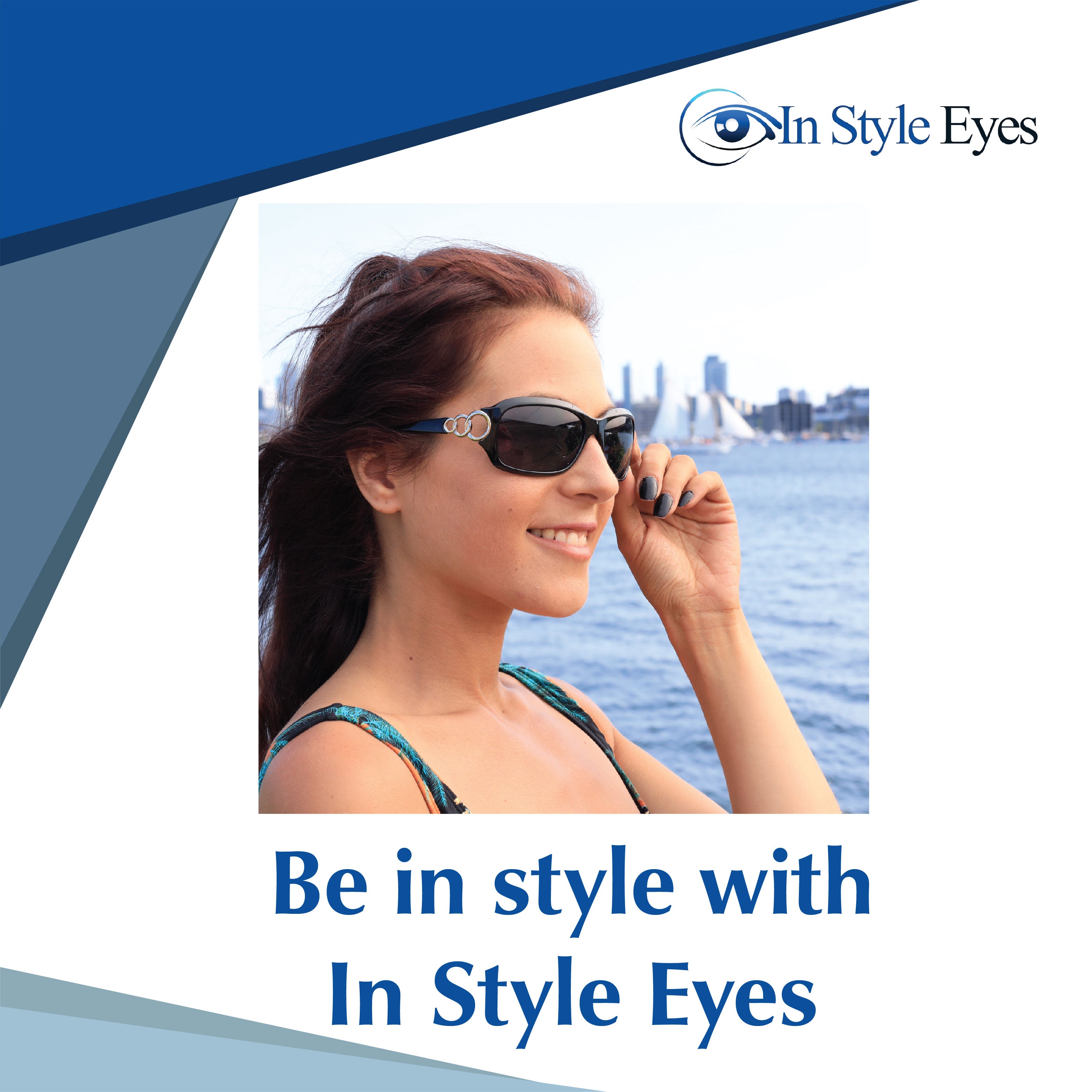 Circle Power Nearly Invisible Line Bifocal Sunglasses – Italian Design Large Frame Sun Readers for Women
