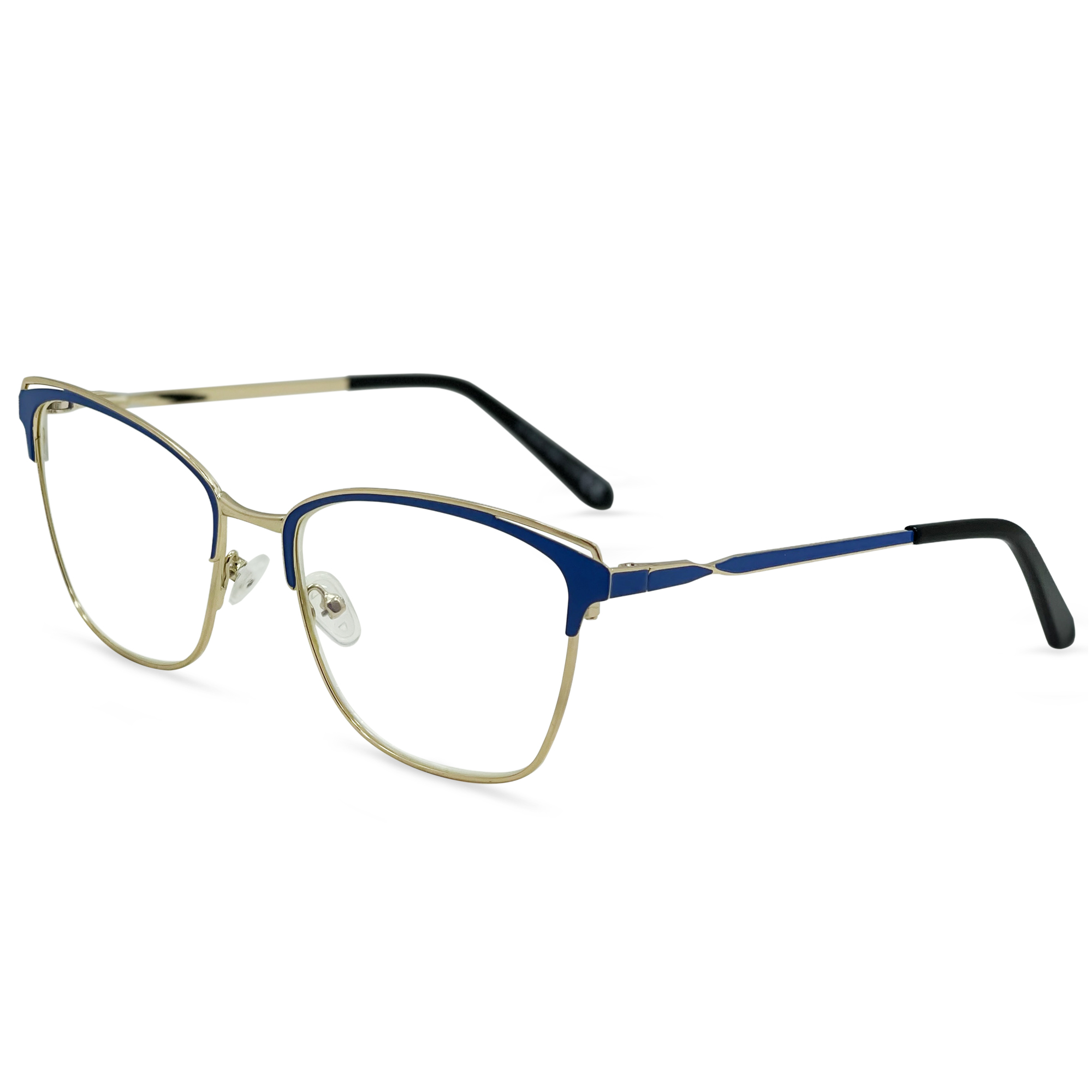 Premium Blue Light Reading Glasses. Gold Frame Cat Eye Glasses - SALE