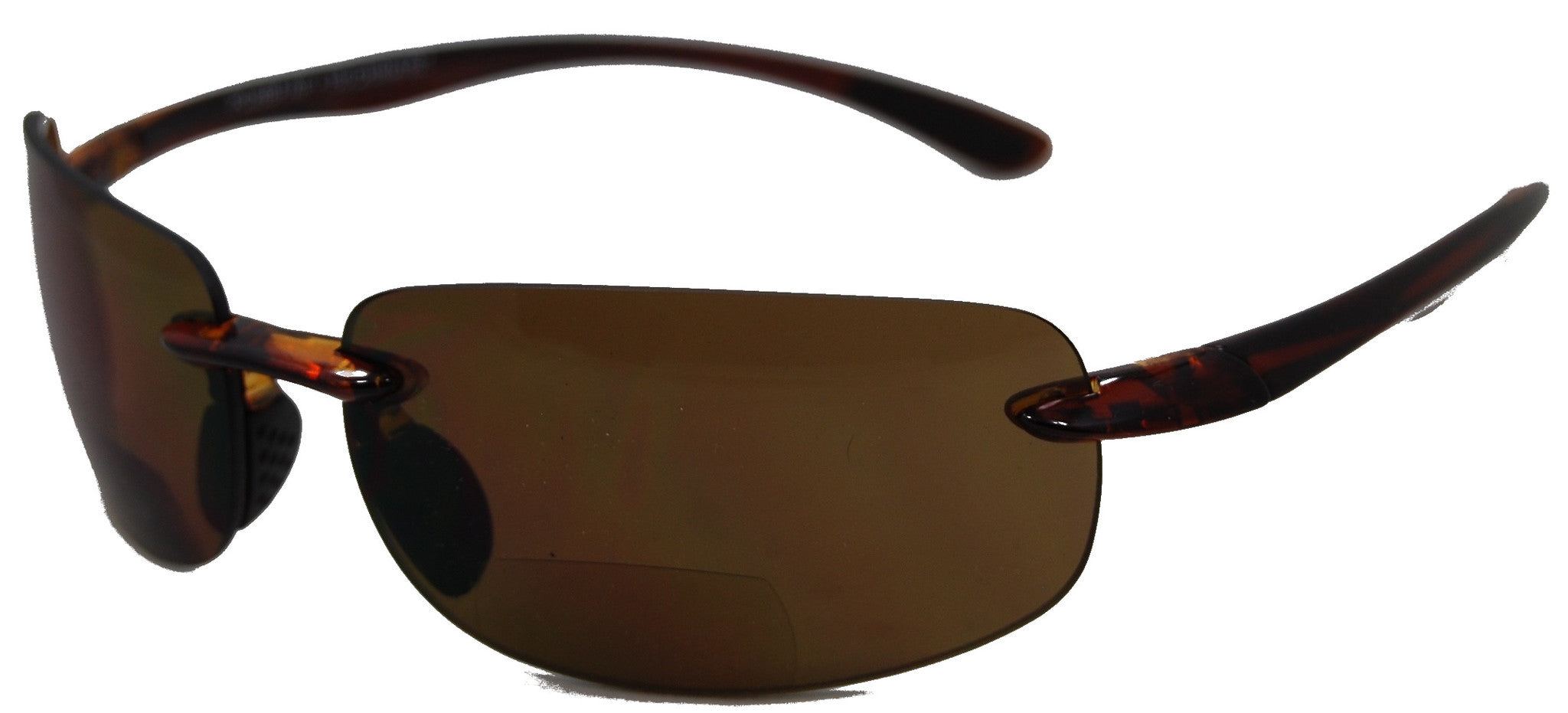 Lovin Maui Wrap Around Non-Polarized Version Nearly Invisible Line Bifocal Sunglasses