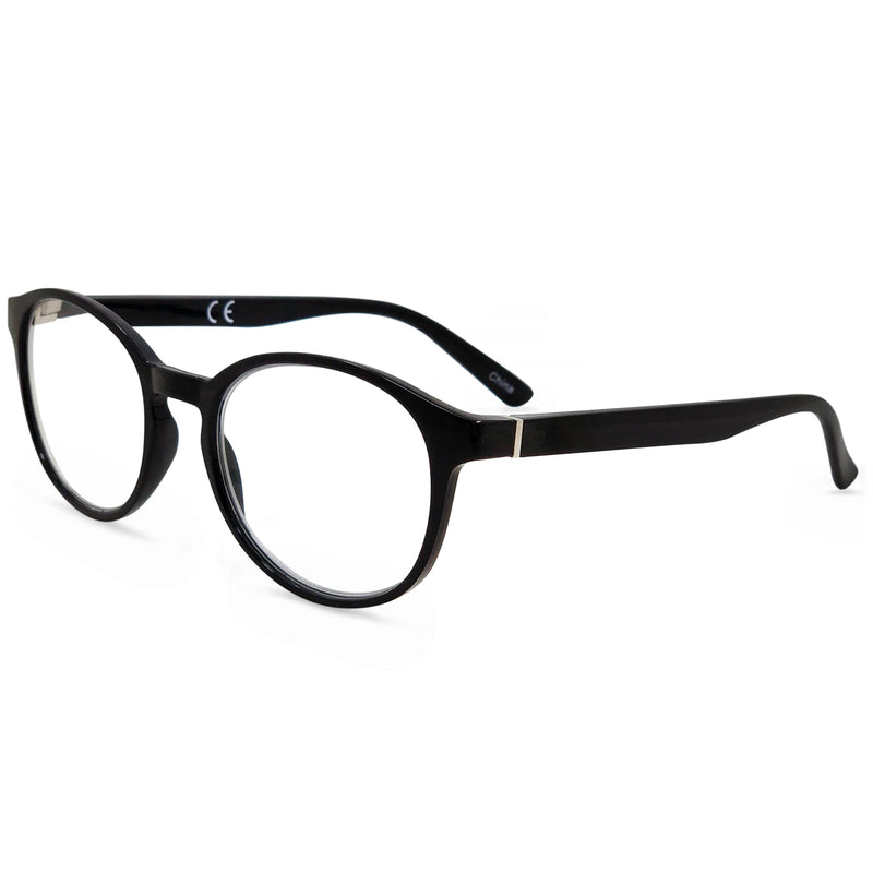Opulent Reading Glasses - Full-Rimmed, Classic Oval Style Frame - Non-Polarized Lens