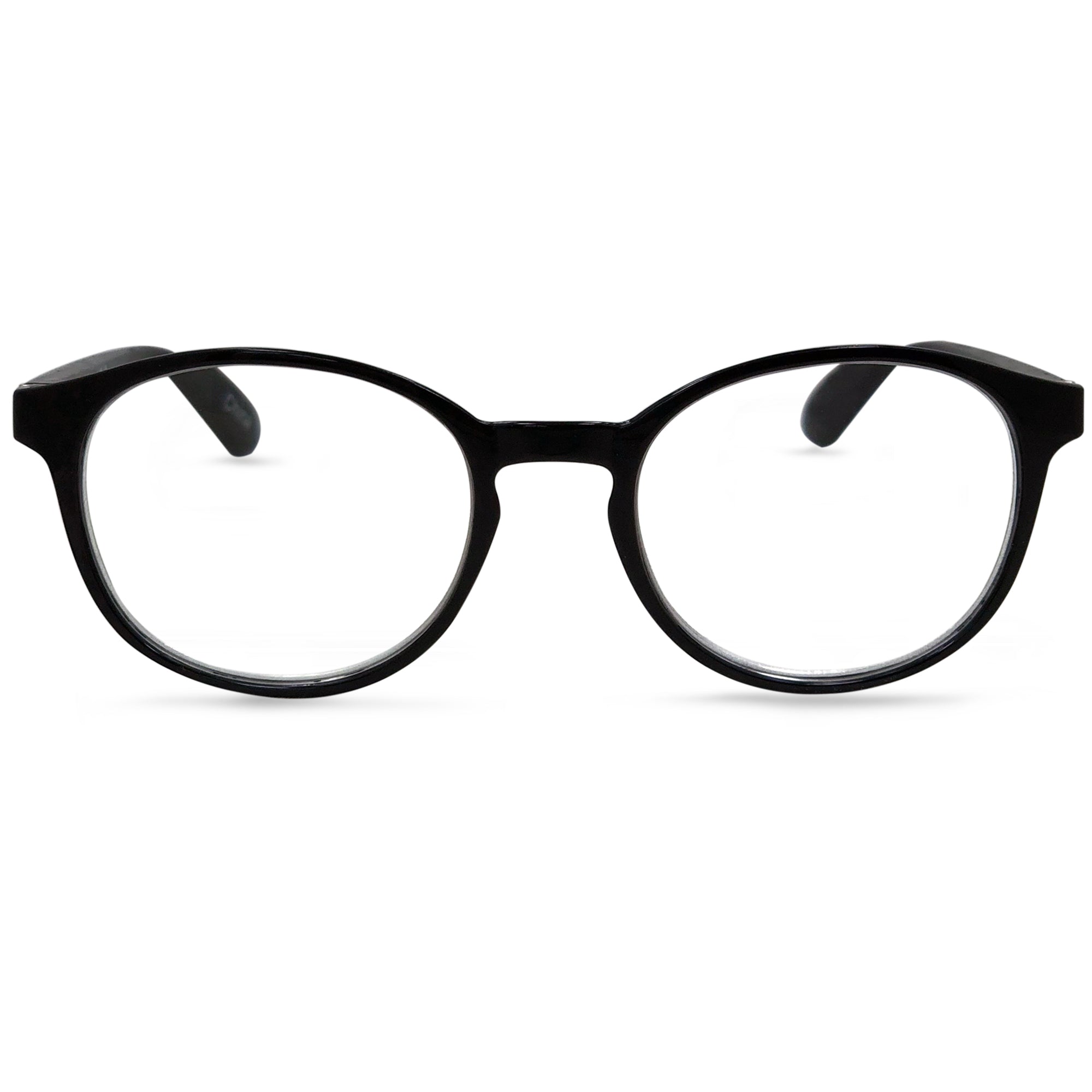 In Style Eyes Opulent Reading Glasses – Classic Oval Full-Rimmed Frames – Lightweight Fashion Readers with Metal Spring Hinges