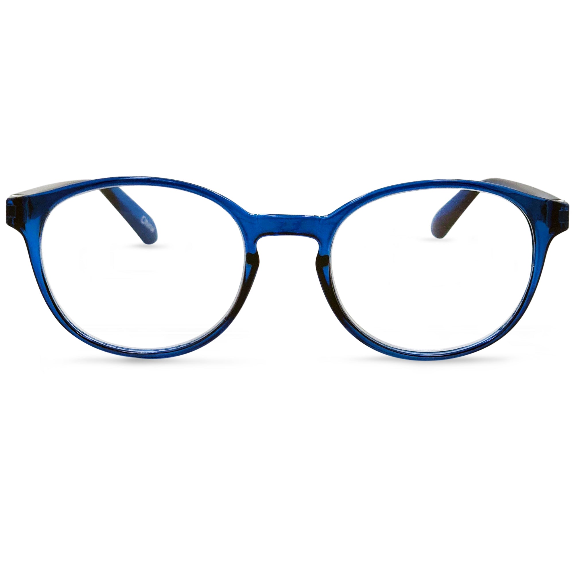 In Style Eyes Opulent Reading Glasses – Classic Oval Full-Rimmed Frames – Lightweight Fashion Readers with Metal Spring Hinges
