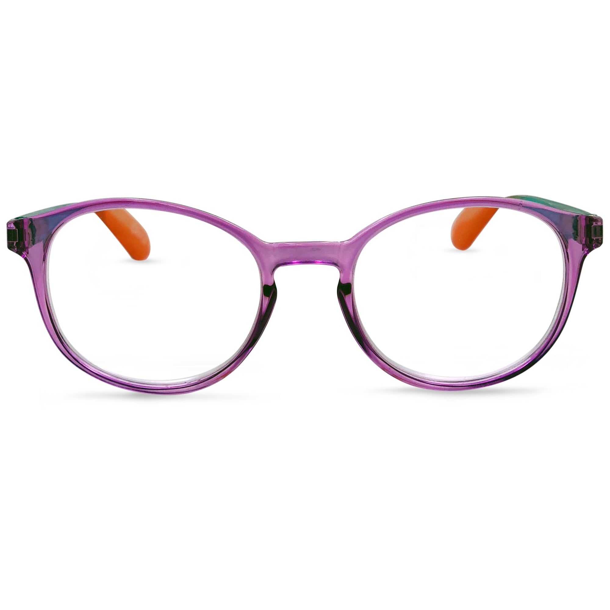 In Style Eyes Opulent Reading Glasses – Classic Oval Full-Rimmed Frames – Lightweight Fashion Readers with Metal Spring Hinges