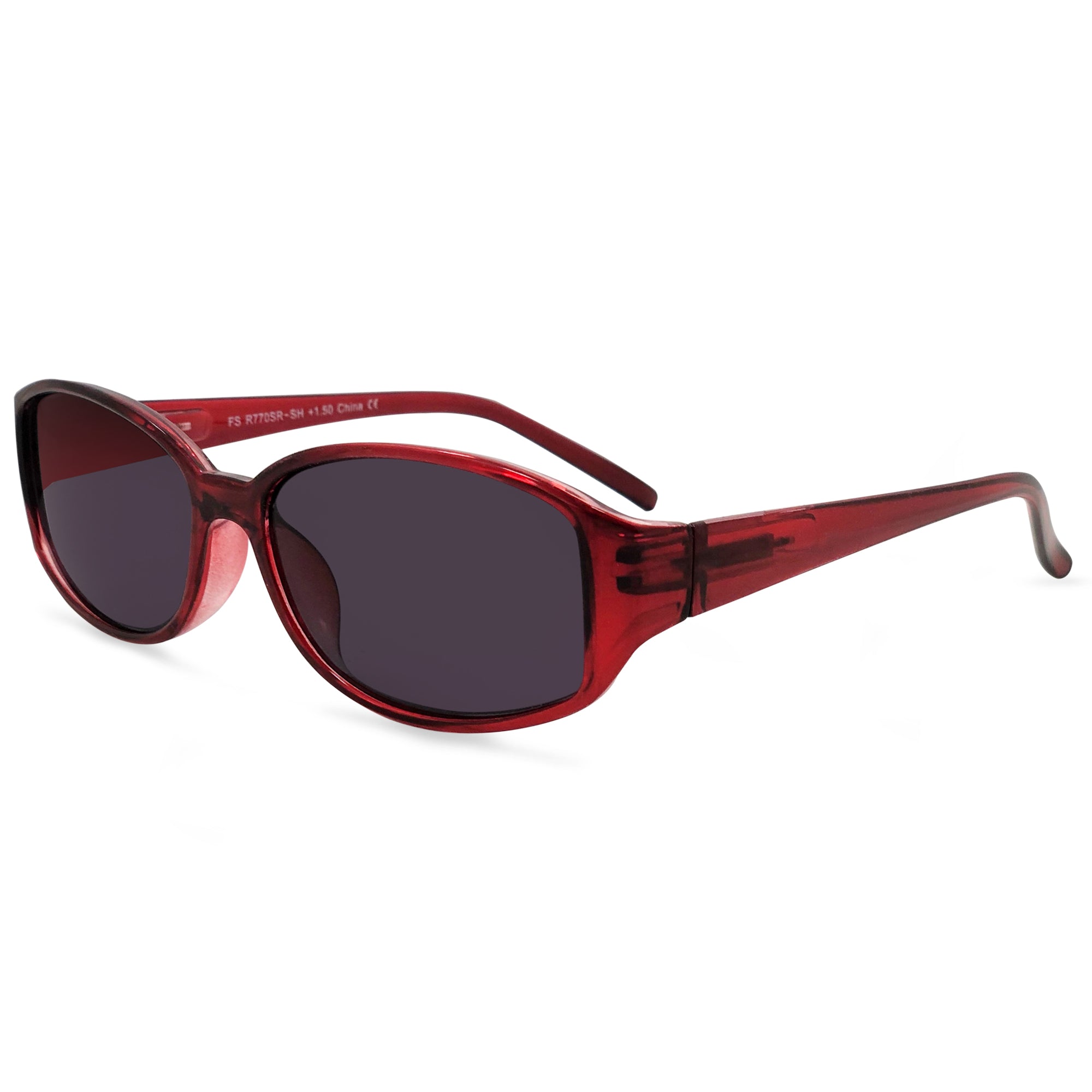 Stylish Oval Full-Rim Reader Sunglasses