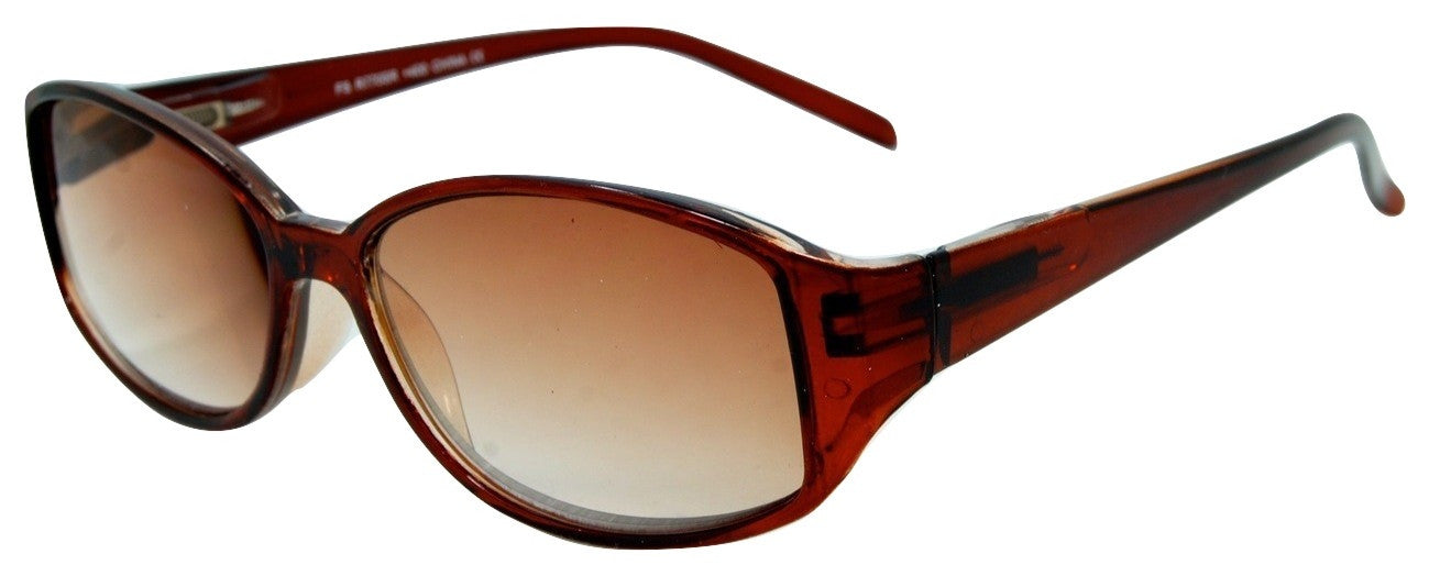 Stylish Oval Full-Rim Reader Sunglasses