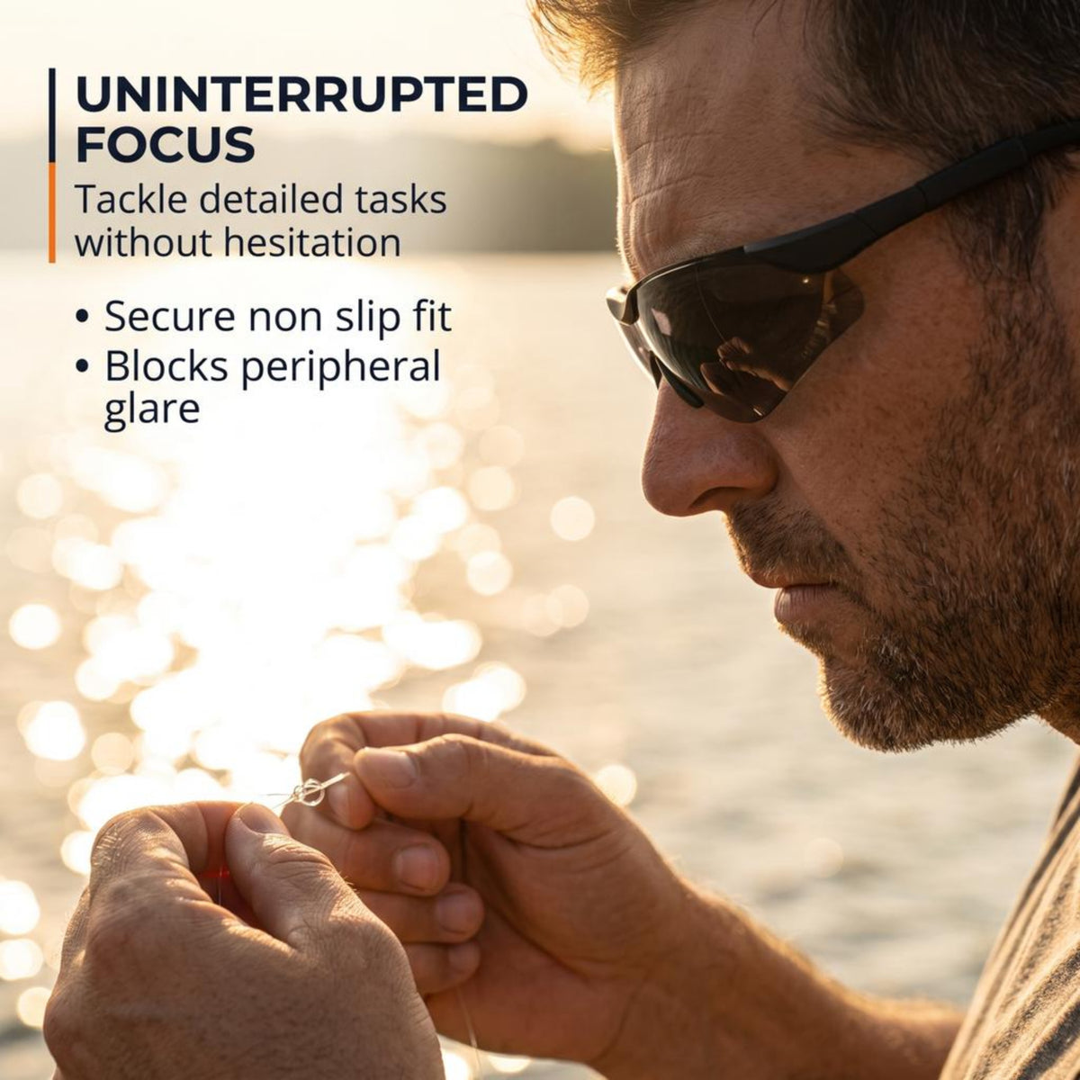 ProSight ANSI Z87.1 Bifocal Sunglasses – UV400 Wrap-Around Sport Readers (1.0-3.0)