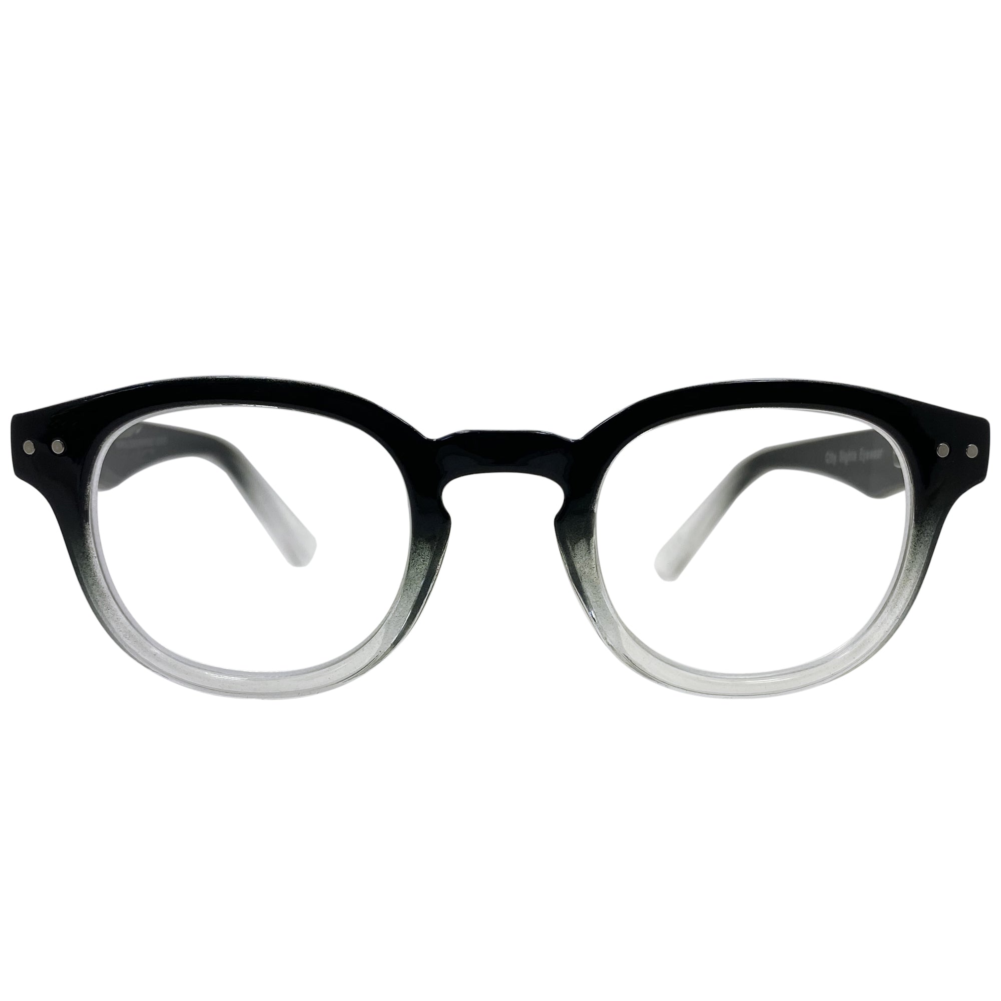 In Style Eyes Focus Pocus Retro Panto Reading Glasses - Classic Round Keyhole Bridge Readers for Men and Women