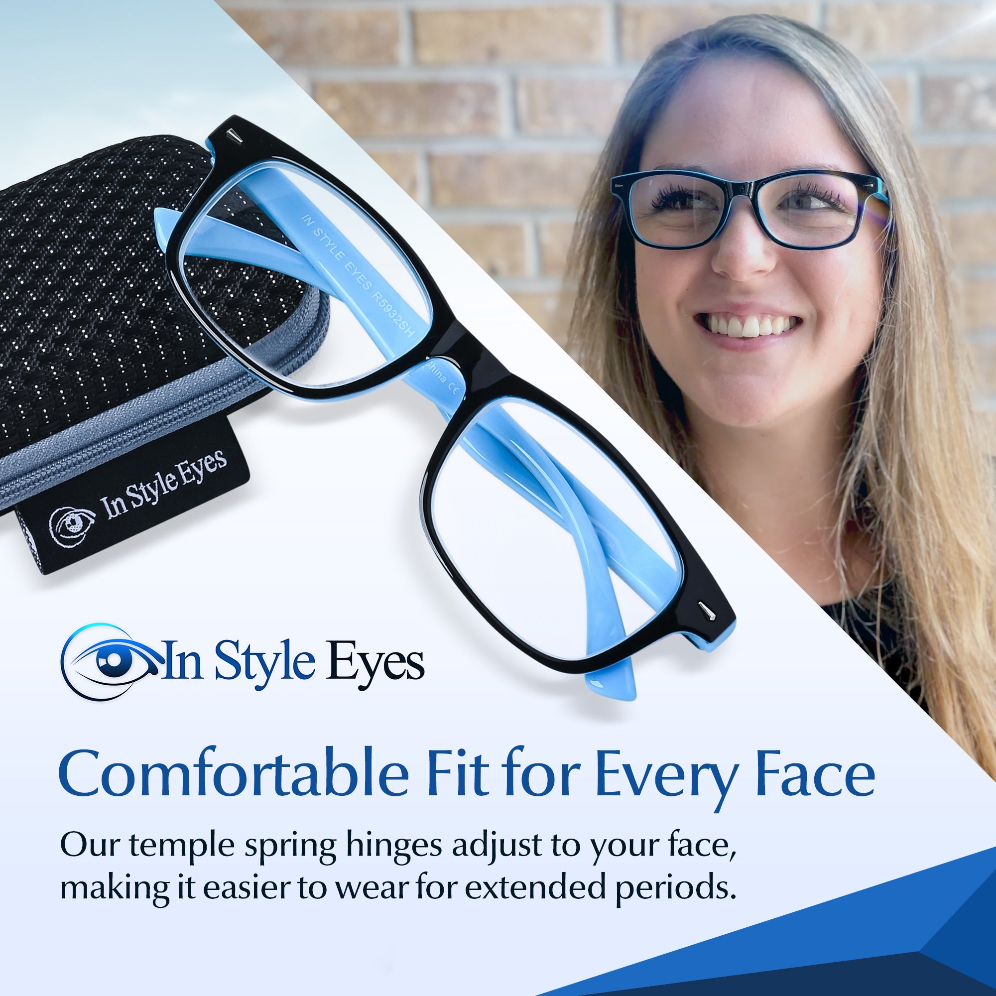 In Style Eyes Powerful High Power Reading Glasses – Rectangular Readers for AMD & Glaucoma Support +4.50 to +8.00