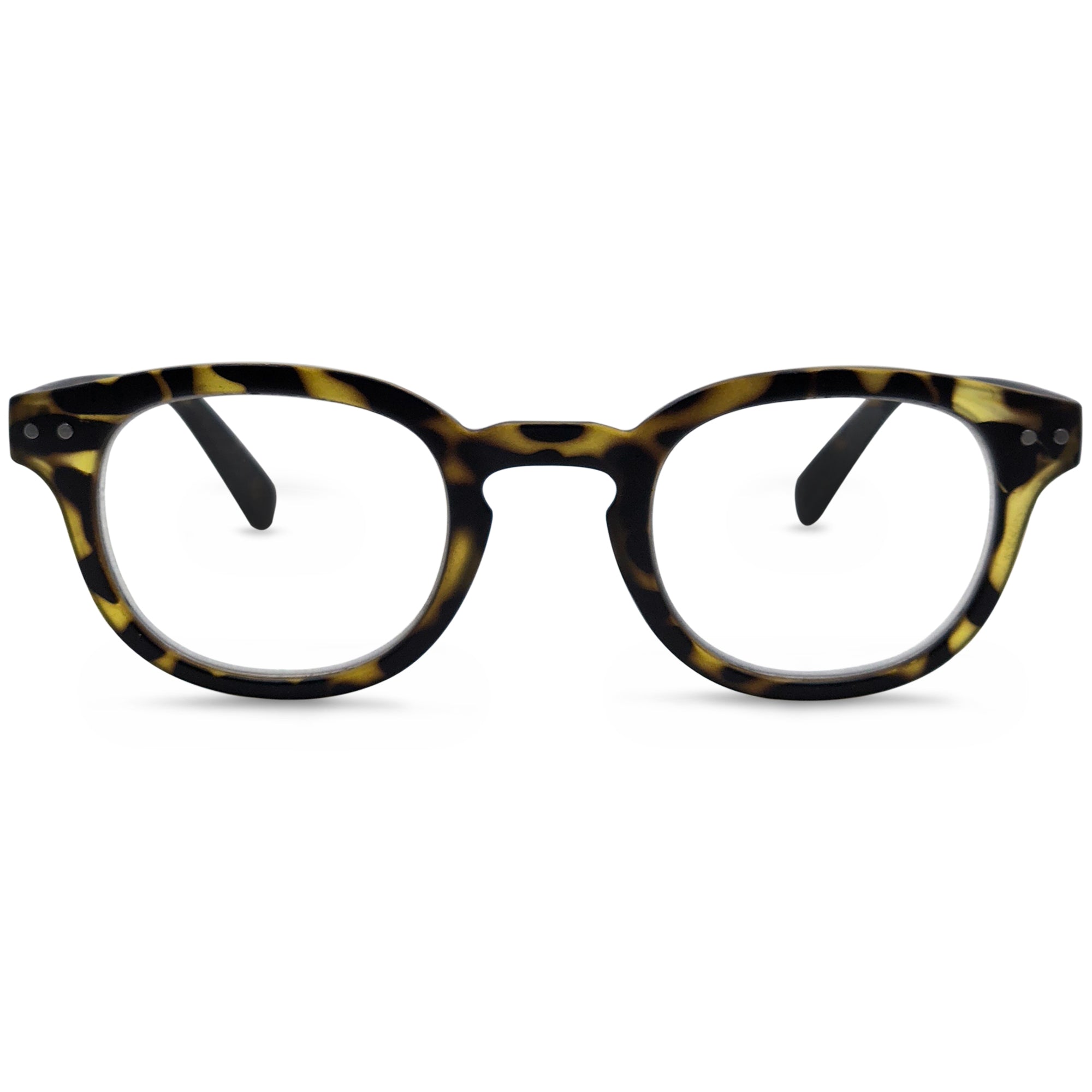 Focus Pocus High Magnification Retro Panto Reading Glasses Classic Round Keyhole Bridge Readers