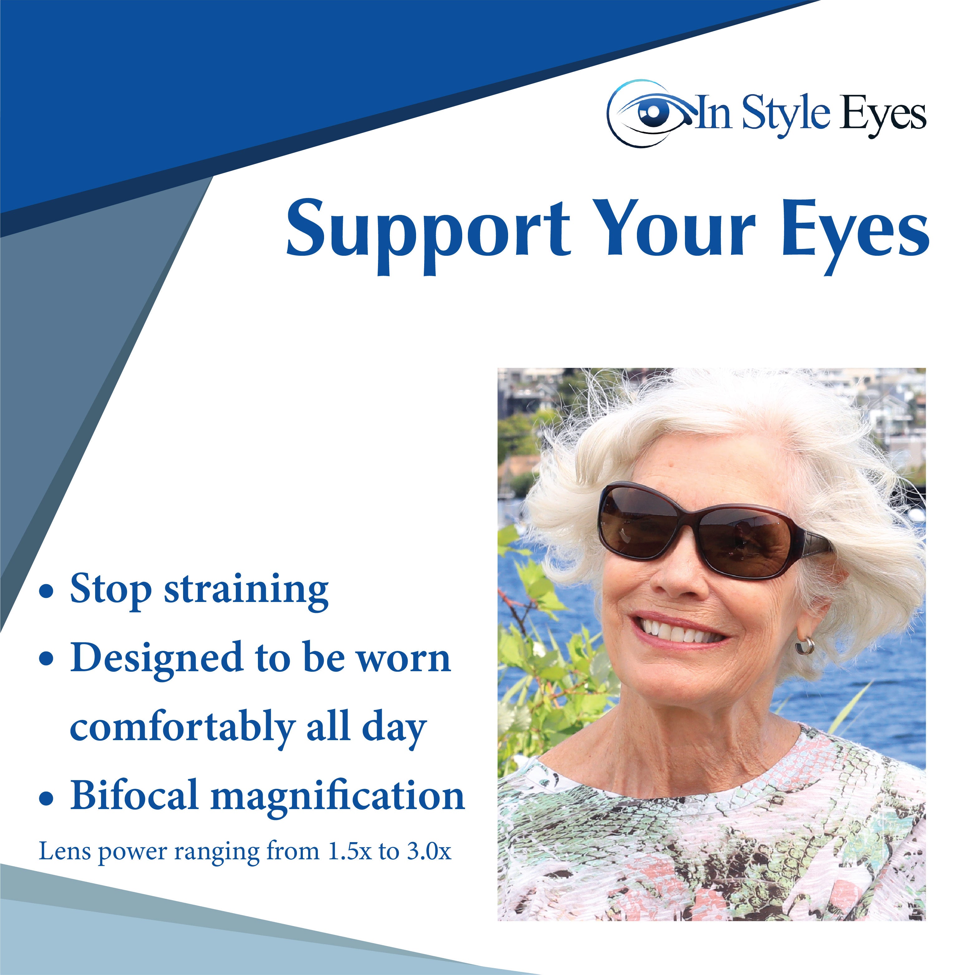 Later Gators Nearly Invisible Line Bifocal Sunglasses – Seamless No-Line Look Sun Readers for Women