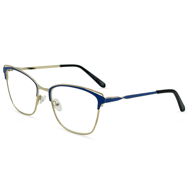 Premium Blue Light Reading Glasses. Gold Frame Cat Eye Glasses - SALE
