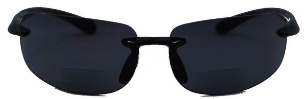 Lovin Mawi Wrap Around Non-Polarized Version Nearly Invisible Line Bifocal Sunglasses