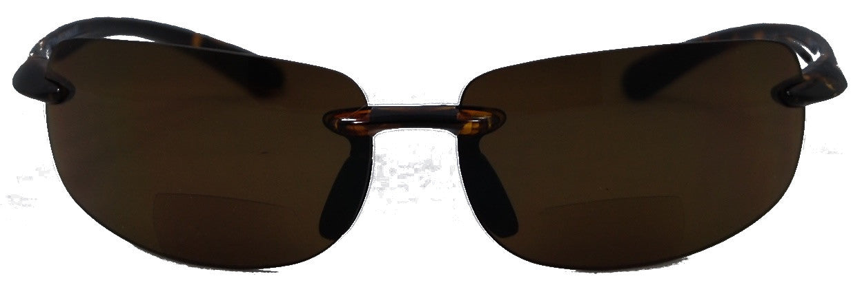 Lovin Maui Wrap Around Non-Polarized Version Nearly Invisible Line Bifocal Sunglasses