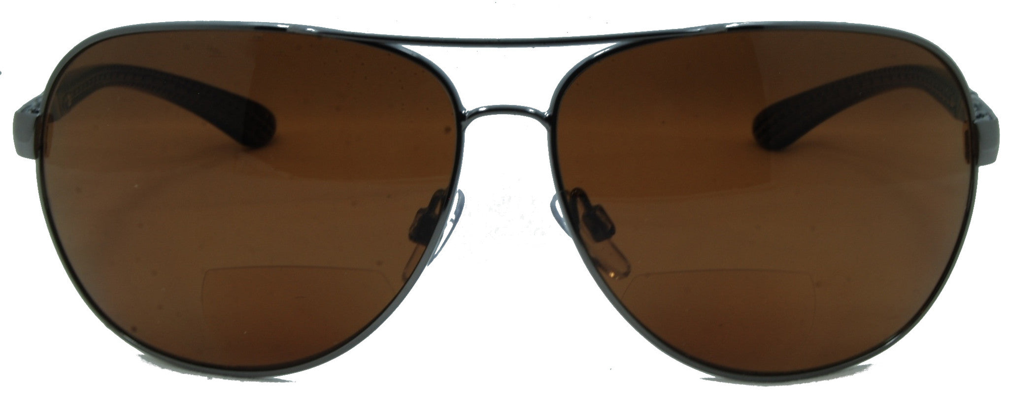 C Moore Polarized Aviator Nearly Invisible Line Bifocal Sunglasses