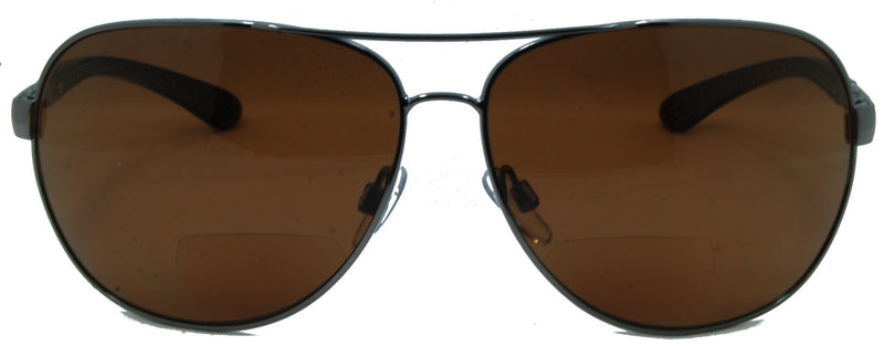 C Moore Polarized Aviator Nearly Invisible Line Bifocal Sunglasses