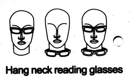 Rubber Neckin' Bling Neck Hanging Reading Glasses