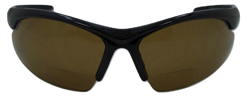 Blazin Mawi Wrap, Polarized Nearly Invisible Line Bifocal Sunglasses