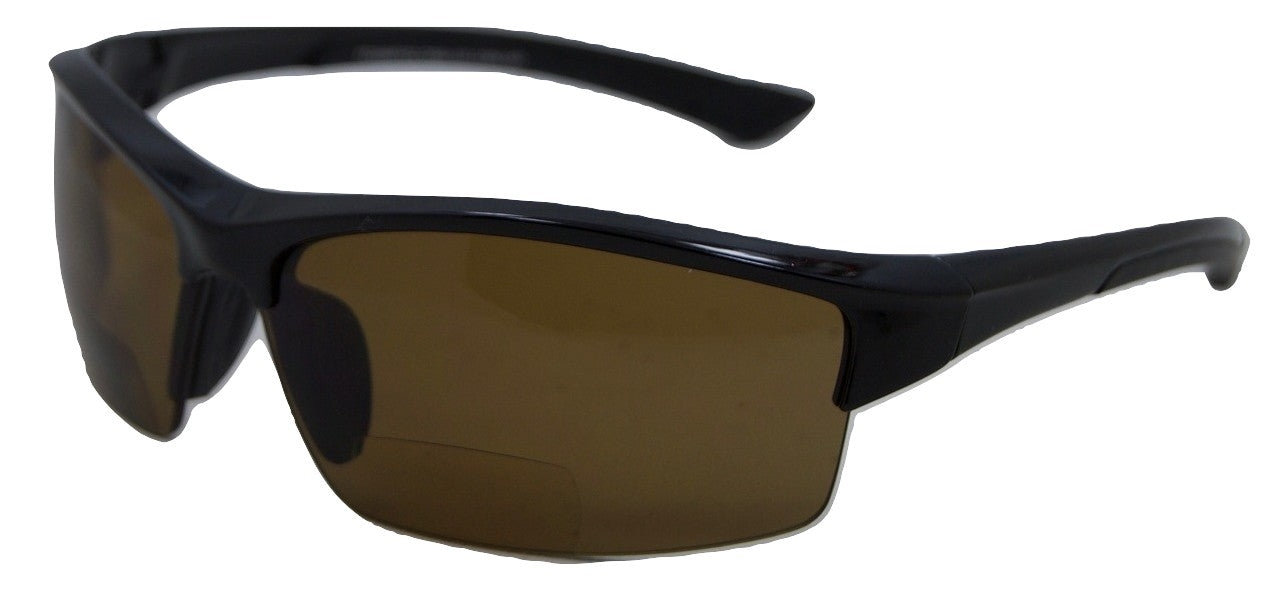 Magnificent Maui Wrap Polarized Nearly Invisible Line Bifocal Sunglasses