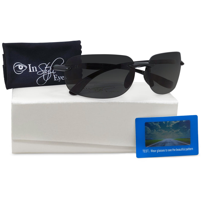 PREMIUM Lovin Maui Wrap Polarized Nearly Invisible Line Bifocal Sunglasses