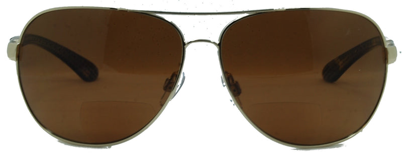 C Moore Polarized Aviator Nearly Invisible Line Bifocal Sunglasses
