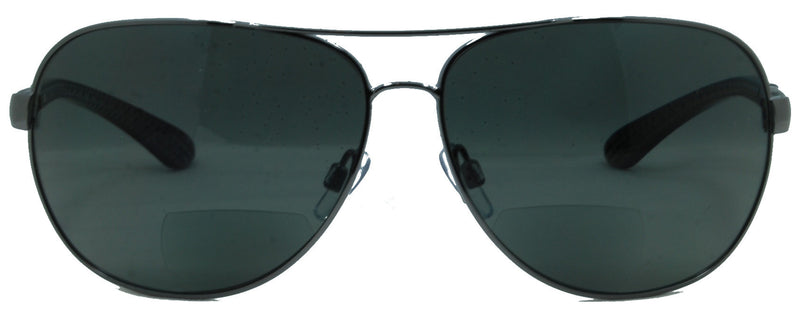 C Moore Polarized Aviator Nearly Invisible Line Bifocal Sunglasses