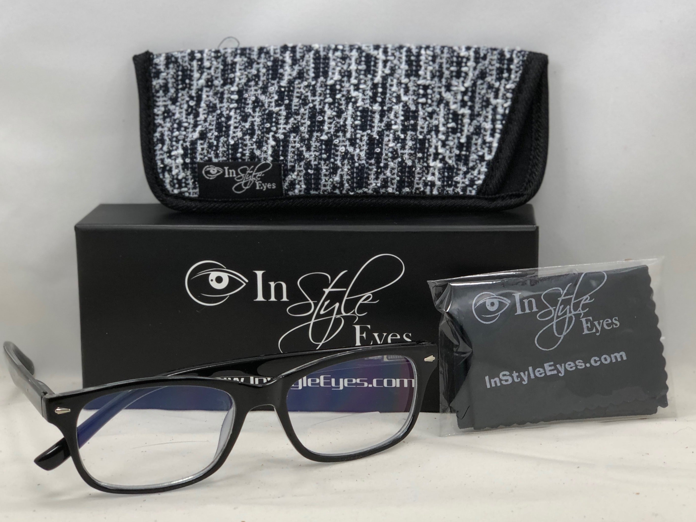 Case, Cleaning Cloth and Glasses