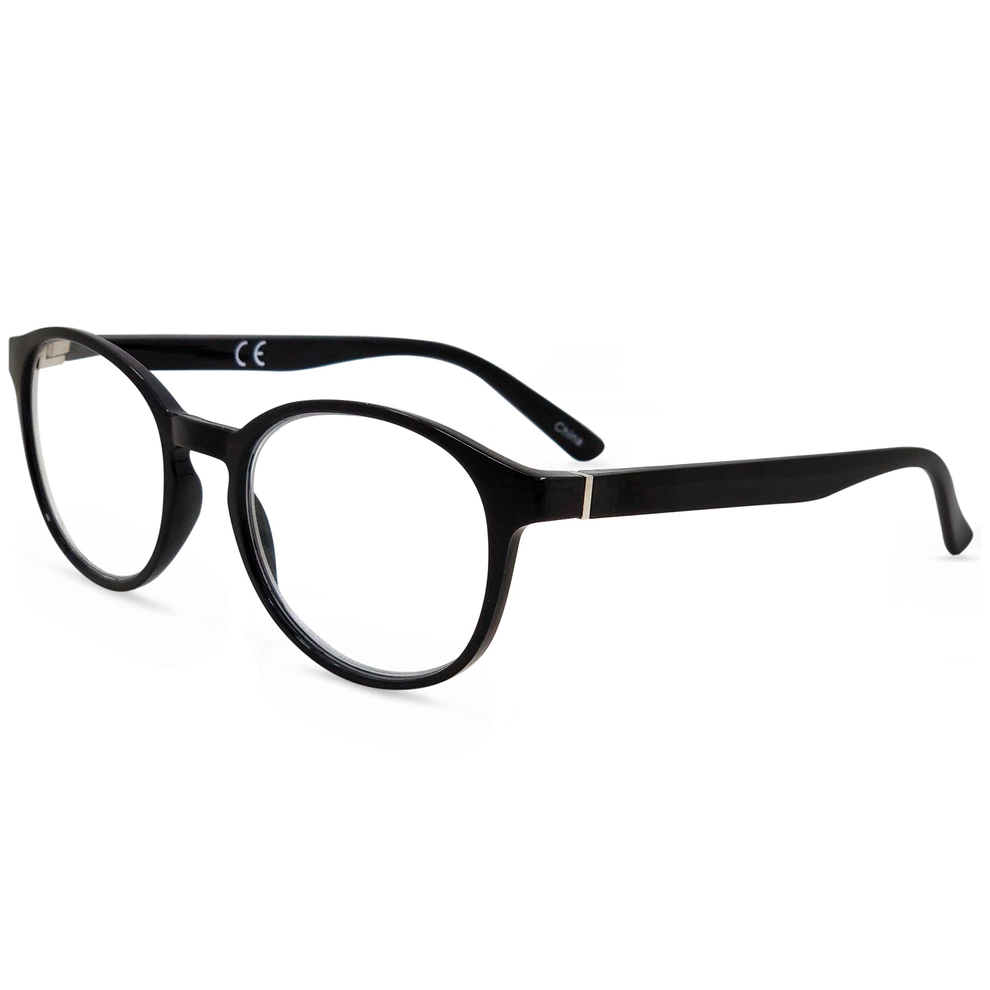 In Style Eyes Opulent Reading Glasses – Classic Oval Full-Rimmed Frames – Lightweight Fashion Readers with Metal Spring Hinges