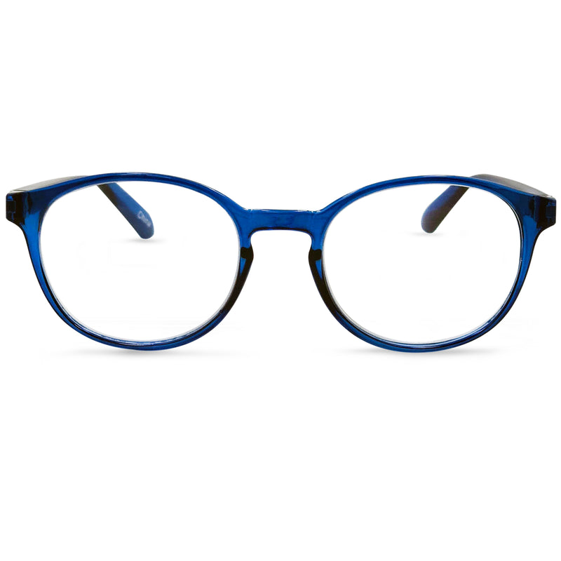 Opulent Reading Glasses - Full-Rimmed, Classic Oval Style Frame - Non-Polarized Lens