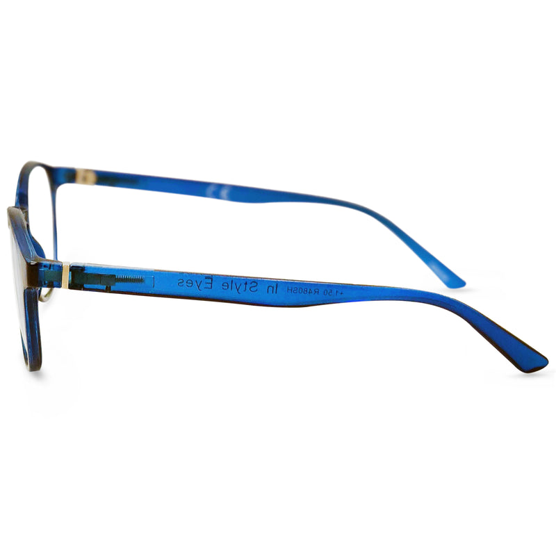 Opulent Reading Glasses - Full-Rimmed, Classic Oval Style Frame - Non-Polarized Lens