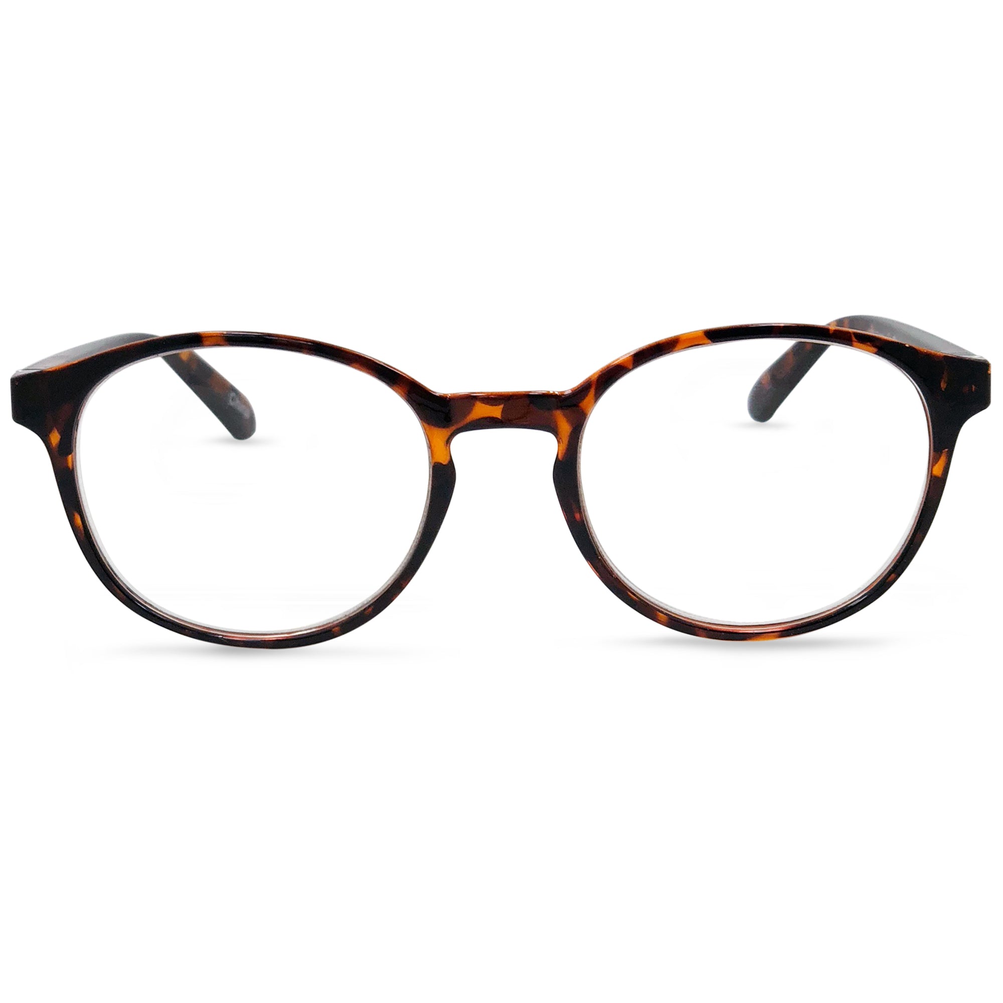 In Style Eyes Opulent Reading Glasses – Classic Oval Full-Rimmed Frames – Lightweight Fashion Readers with Metal Spring Hinges
