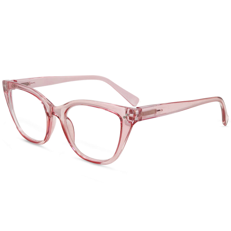 Stylish Large Cateye Blue Light Blocking Glasses for Women