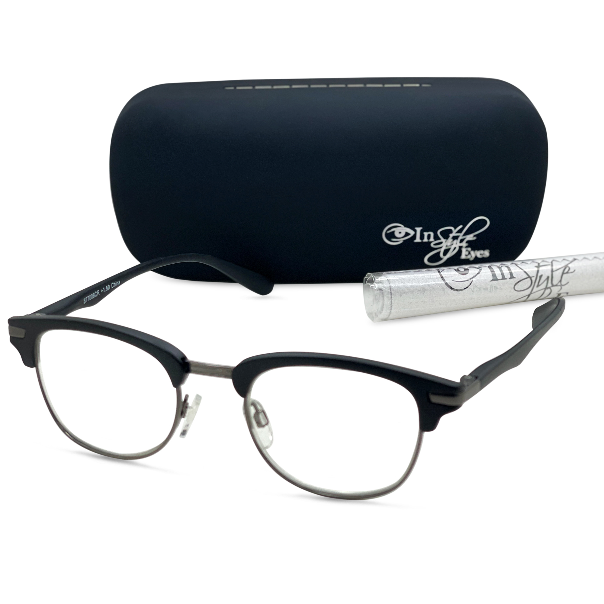 Selleck Blue Light Blocking Reading Glasses Browline Glasses Frame…